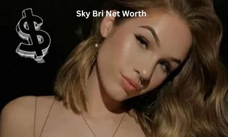 Sky Bri in a designer outfit, exemplifying the luxury lifestyle her successful digital brand and $1.5M net worth afford.