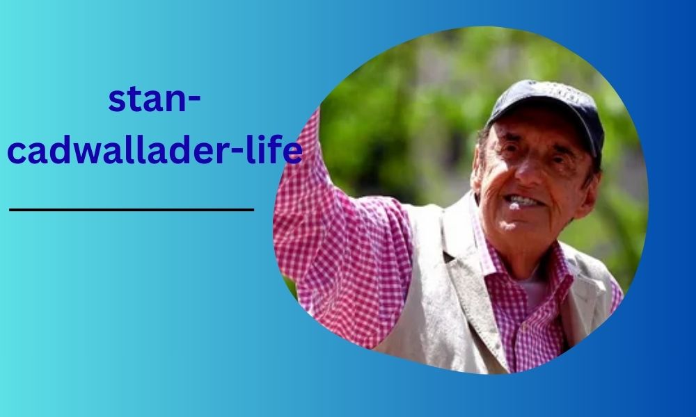 Stan Cadwallader, husband of actor Richard Chamberlain, posing in a rare public photo at a private event.