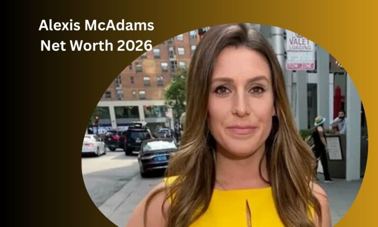 Alexis McAdams, ABC7 Chicago news reporter, reporting live from a city street. Known for her breaking news and feature coverage.