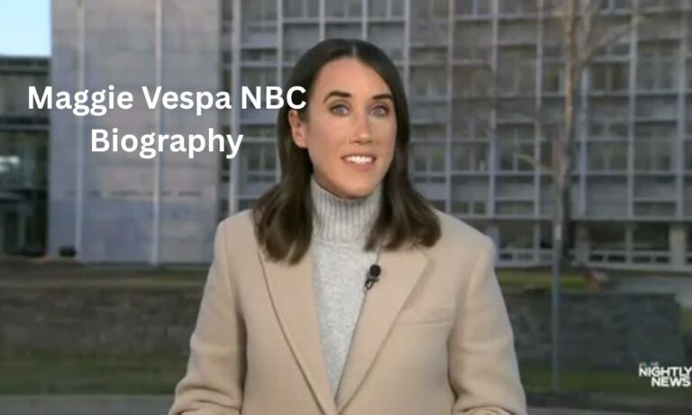 Maggie Vespa, NBC News national correspondent and fill-in anchor, reporting live from a news set or on location.